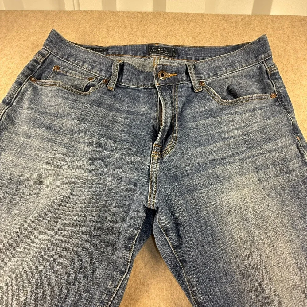 Lucky Brand Original Straight Mens Jeans 34x32 Medium Wash Blue Denim Pants